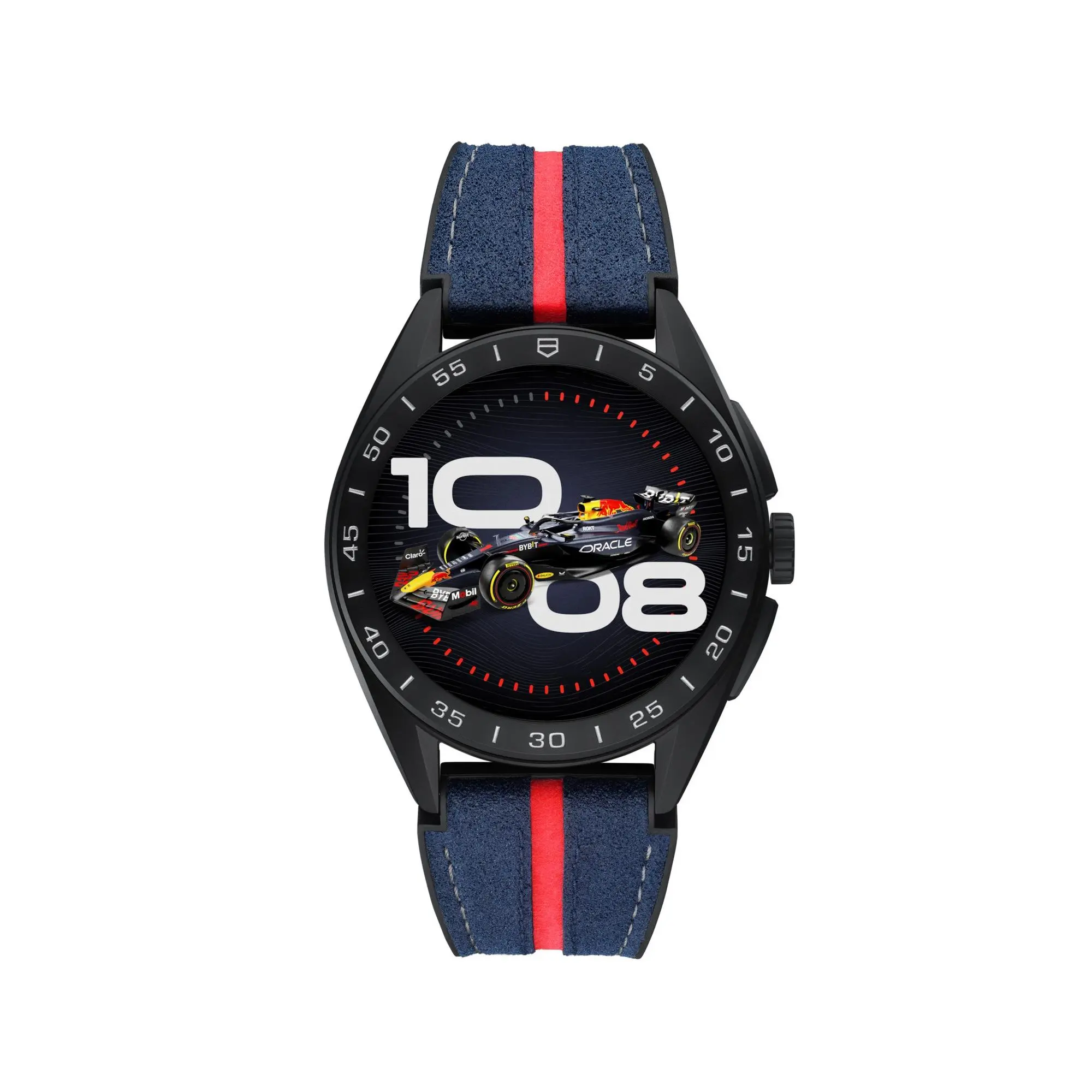 TAG Heuer Connected Calibre E4 x Oracle Red Bull Racing Edition Mens Watch SBR8A80.EB0365, Black And Blue Wrist Watches, Box-Packed Wrist Watches