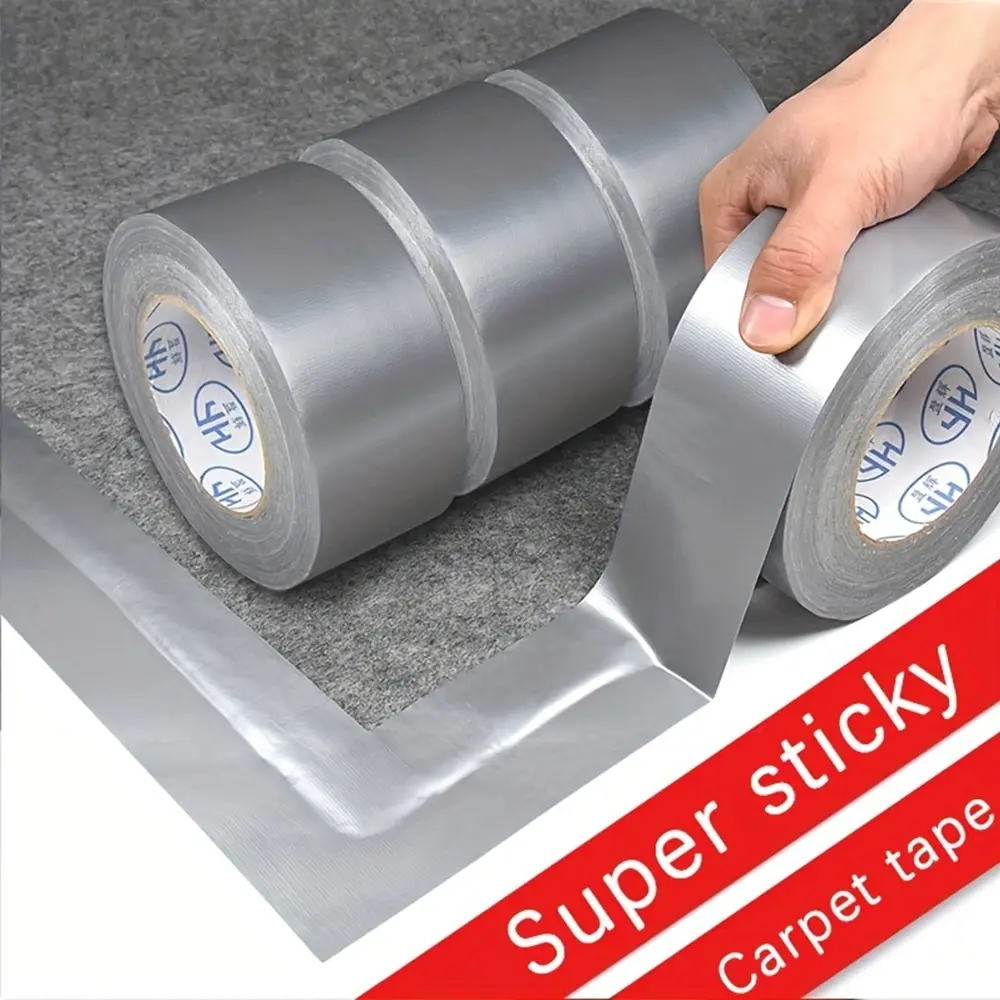 High viscosity waterproof silver gray tape 10 meters long - super strong adhesive cloth pipeline tape, carpet floor waterproof tape, suitable for repairing kitchen floor corners, pipeline protection tool, Industrial Adhesive Tape, Super strong adhesion