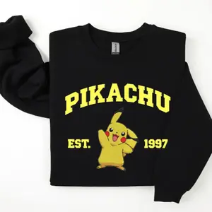 P1kachu Sweatshirt, Pkm Characters Sweatshirt, Anime Shirt