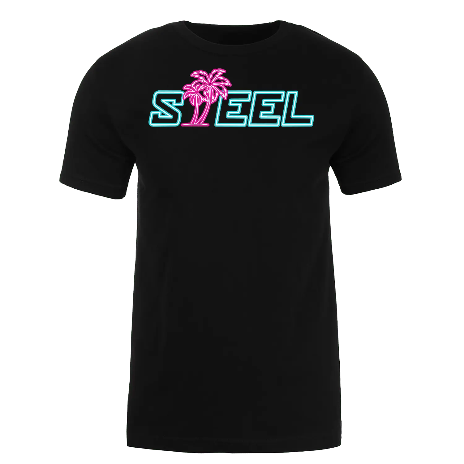 Miami Lights STEEL Performance T-Shirt