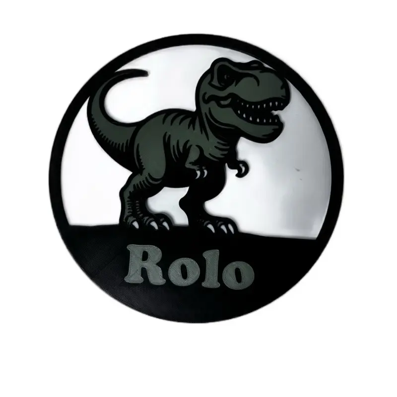 Amazing Custom Name Plate for Boys or Girls - Unicorn or Dinosaur Design, Unique Name, Fun and Creative Customization
