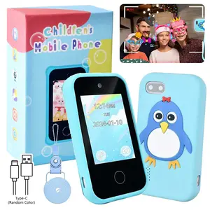Kids' Educational Smartphone Toy With 2.8" Hd Screen, Dual Cameras (2Mp), Music & Games, Learning Cards, Flashlight, Perfect Birthday Gift For Ages 3-8