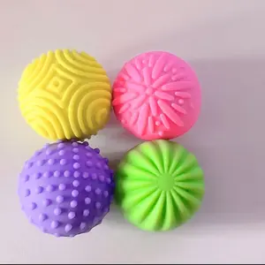 4pcs Silicone Magnetic Balls Stress Relief Toy, Squishy Stress Balls, Sensory Toys for Kids and Adults, Educational Intelligence Development