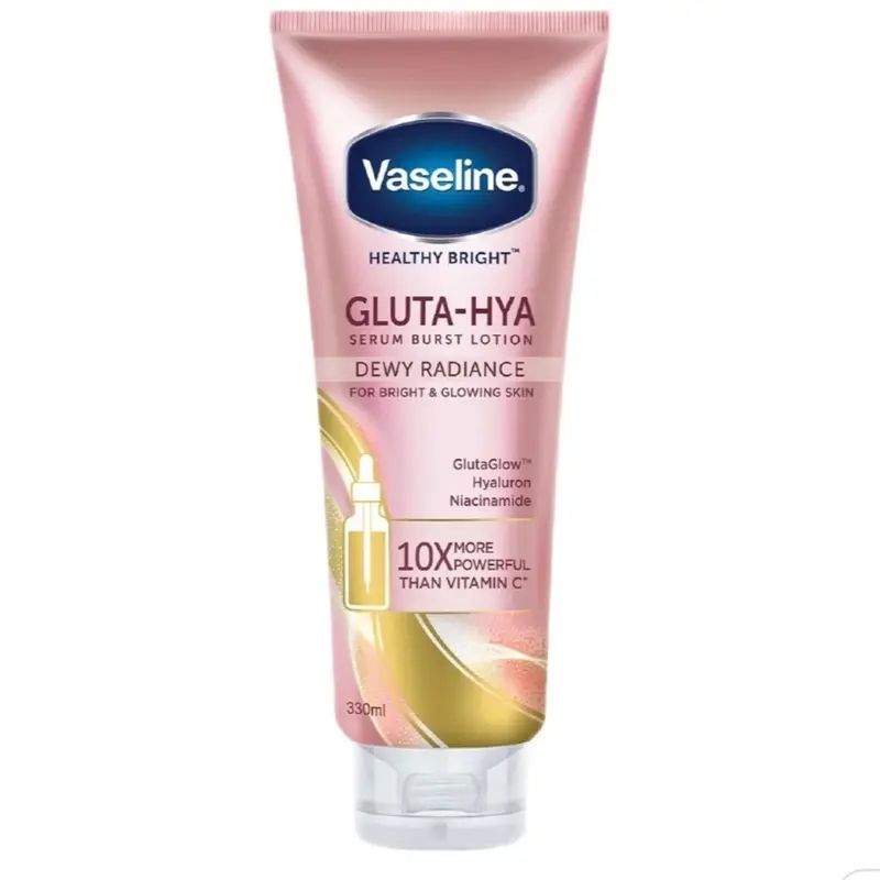 Vaselinepink Healthy Bright : 330ml Gluta-Hya Serum Burst Lotion Dewy Radiance  for NIGHT time use -Bright & Glowing Skin