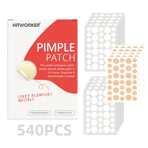 540pcs Acne Patches, Acne Pimple Patch for All Skin Types, No Preservatives, No Alcohol, Deep Cleansing, Perfect for Travel and Daily Use!