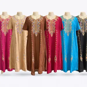 Women Embroidered Maxi Dress – Pack of 2 | One Size | Assorted Colors