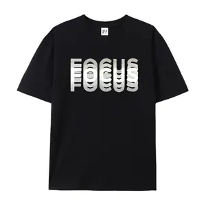FOCUS Optical Illusion Graphic T-Shirt, Cotton Comfort Tee, Minimalist Fashion Outfit, Casual Oversized Shirt, Ideal Birthday & Modern Aesthetic Gift for Him/Her