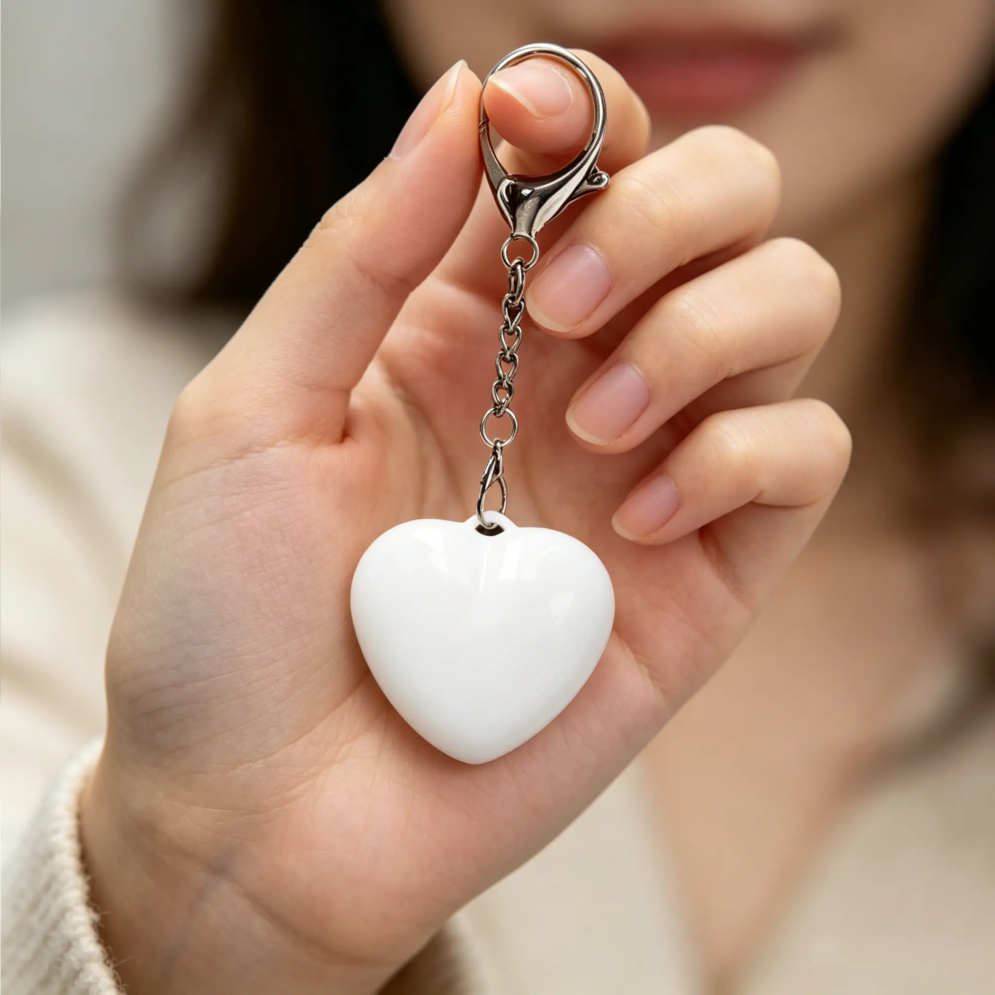 Love Heart Touch-Sensing Light for Wallet & Tote Bags | Viral Cute LED Night Light Keychain Casual Fashion Bag Crossbody Shoulder Handbag
