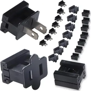 Vampire Plugs - Female Male and Connector Plugs 24PCS Black, Electrical Plug Replacement  Christmas Lighting Decoration