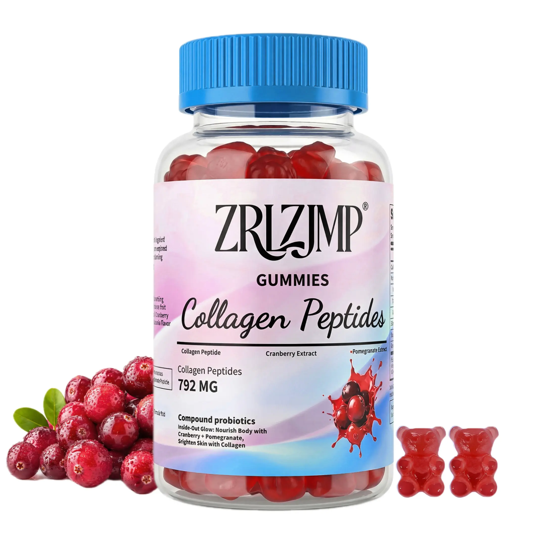 Collagen Gummies for Women – Skin Glow + Probiotics for Gut Health, Beauty & Wellness Supplement