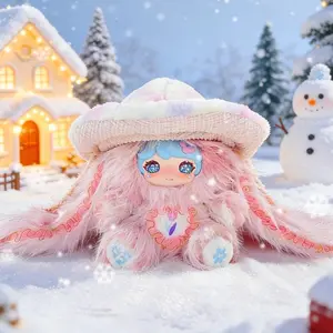 Rumi LUXI "Cheer Up Bunny" Series Plush Blind Box - Mystery Surprise Rabbit Stuffed Animal - Kawaii Tiny Bunny Art Toy for Desk Decor & Positive Vibes Gift