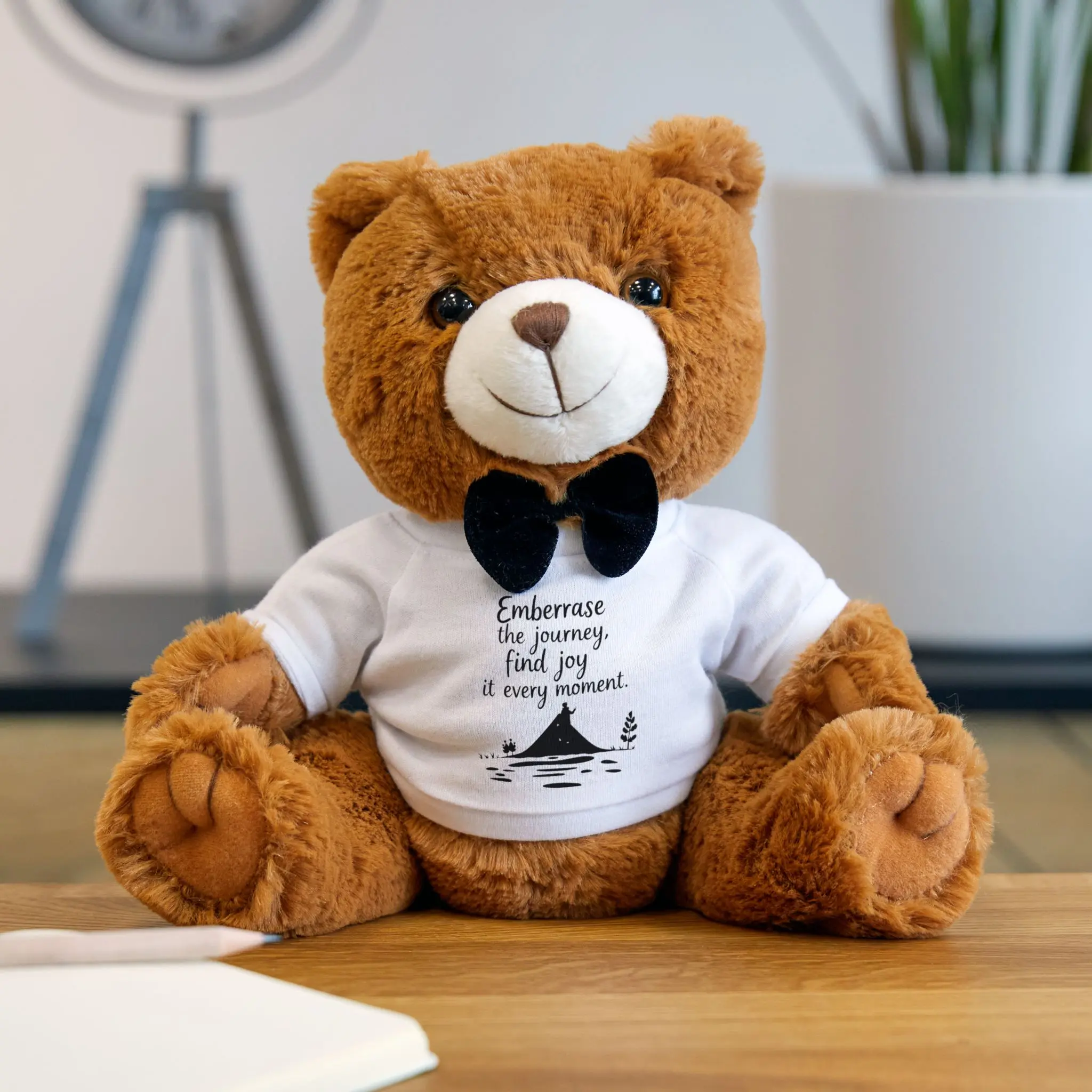 Positive Quote Stuffed Teddy Bear - Perfect Gift for Women - Womenswear, Top