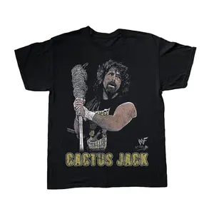 VINTAGE CACTUS JACK WWF BLACK T-SHIRT