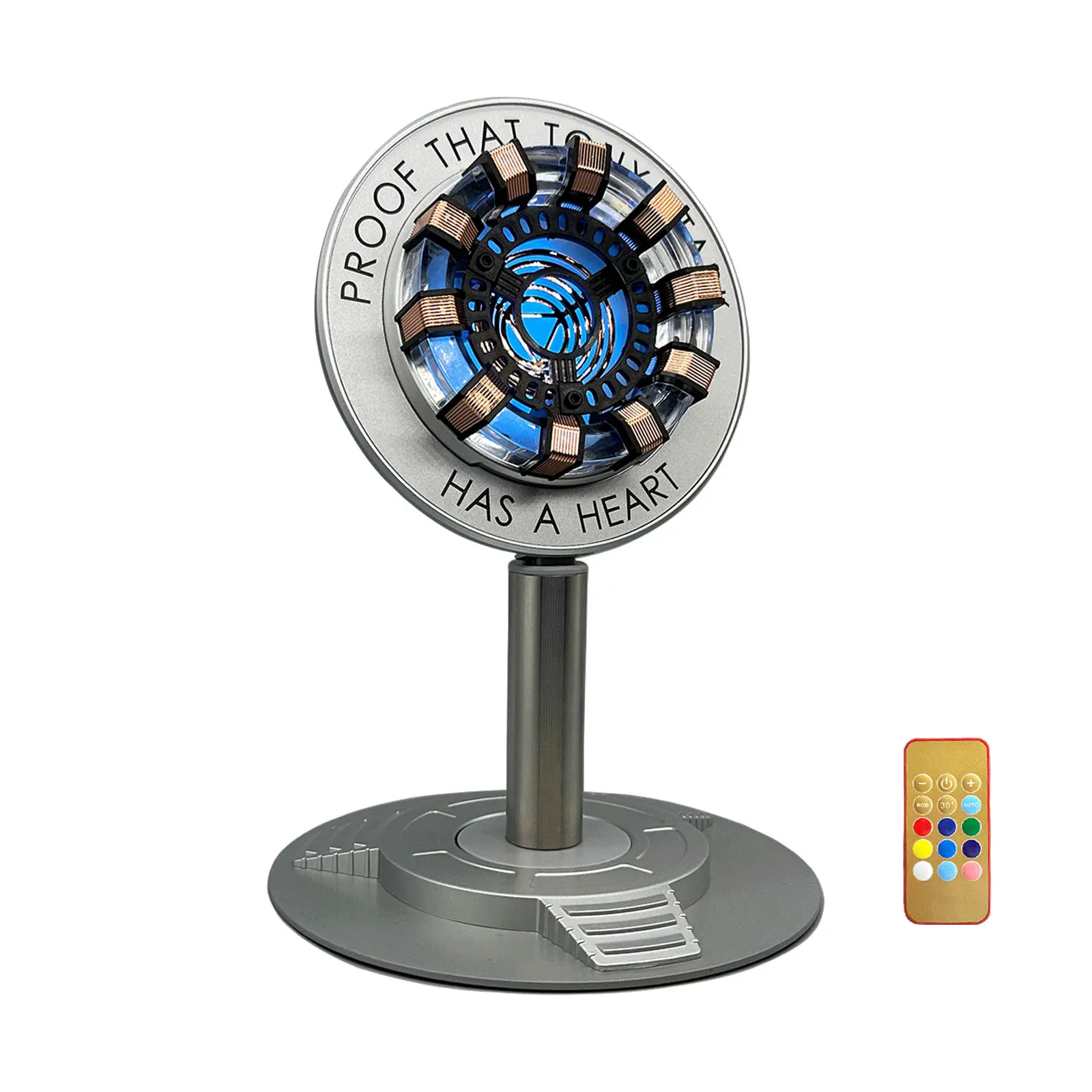 Reactor Light Rechargeable Superhero Lamp Multi-Color Cute Table Decor Touch Remote Control Timer Rotatable Novelty Lighting Gift for Him