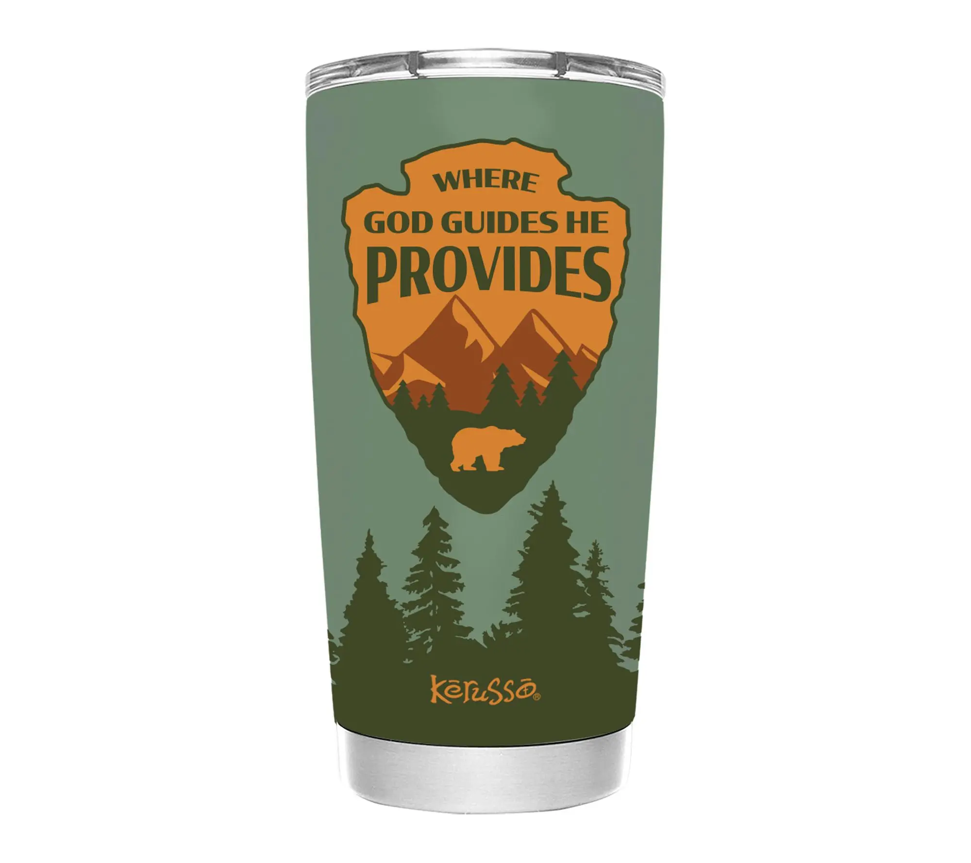 Kerusso 20 oz Stainless Steel Tumbler God Guides