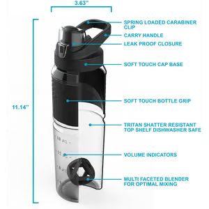 Mainstays 32 Fluid Ounce Shaker Bottle - Pink Drinkware with Tumbler Design