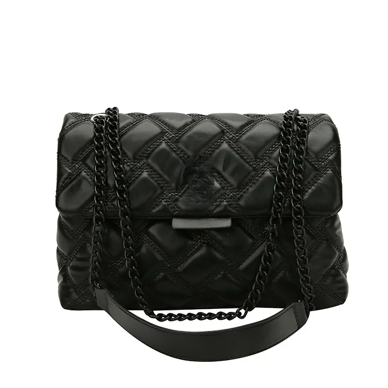 Women's Quilted Grid PU Leather Handbag 2026, Classic Elegant Multiway Crossbody Purse for Daily Commute, Shopping