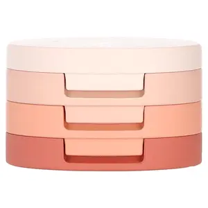 Kaja Beauty Bento, Bouncy Chrome, Shimmer & Matte Eyeshadow Trio, 16 Peach Madeline, 0.14 oz (4.1 g)