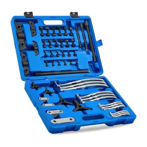 Orion Motor Tech Gear Puller Set, 3" 4" 6" 8" Bearing Puller Kit,24pc 2 Jaw & 3 Jaw Gear Puller with Reversible Jaws, Heavy Duty Tool for Pulley Gear Bearing Flywheel Removal, Gift idea,Repair tool kit,Home car repair Dual Fixing Holes, fathersdaygift