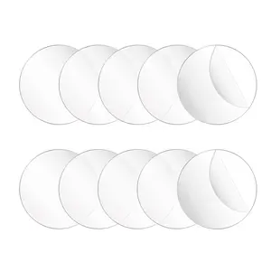 10 Pcs Sturdy Customizable Acrylic Circle Sheet Set, 6 in Round Cake Disk Blanks, 1mm Transparent Panel Tear-Resistant Bakeware Decorating Tool for Cake Covering