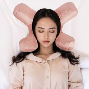 Face massage pillow, soft face pillow, high-quality beauty pillow, ultimate sleeping comfort, washable silk pillowcase, plush and silky polyester filling, meet all sleeping needs