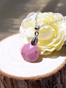 Rhodochosite Necklace,  Pink Crystal  Necklace （Randomly Selected for Shipping, You Can Join Our Live Stream to Pick）