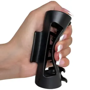 The Original Mello Hair Claw Clip Squishy Claw Clip (Black, Medium) Made in Korea