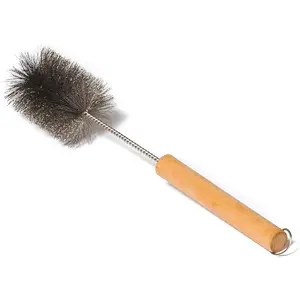 2.5Inch Stainless Steel Wire Brush for Cleaning Wood Burning Stove Pipe and Tent Chimney Pipes