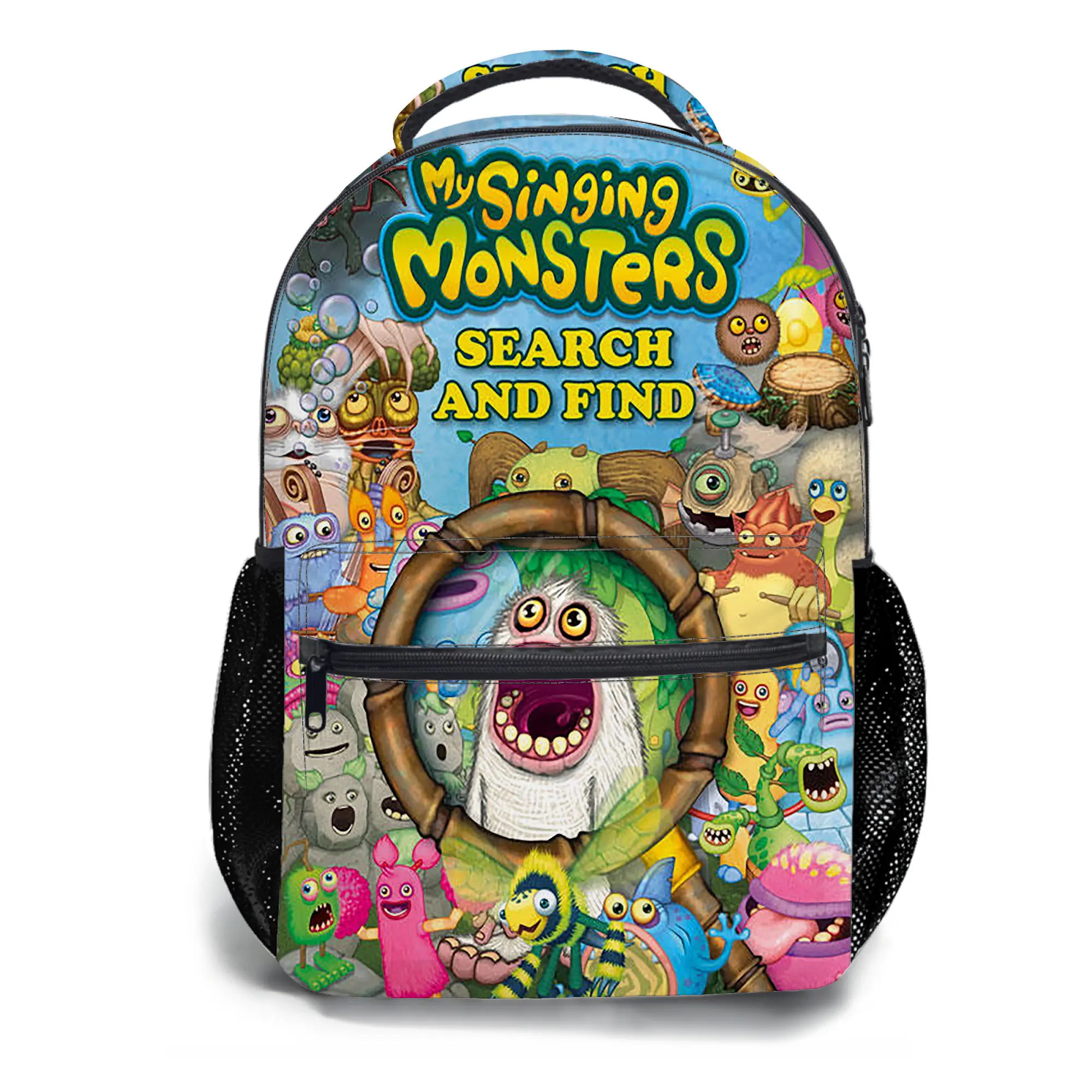 My-singing-monsters-Backpacks for Girls, Cute School Backpack for Girls Boys, Aesthetic Bookbag for Teens, Lightweight Classic Backpack for Travel, Work, Picnic A-46