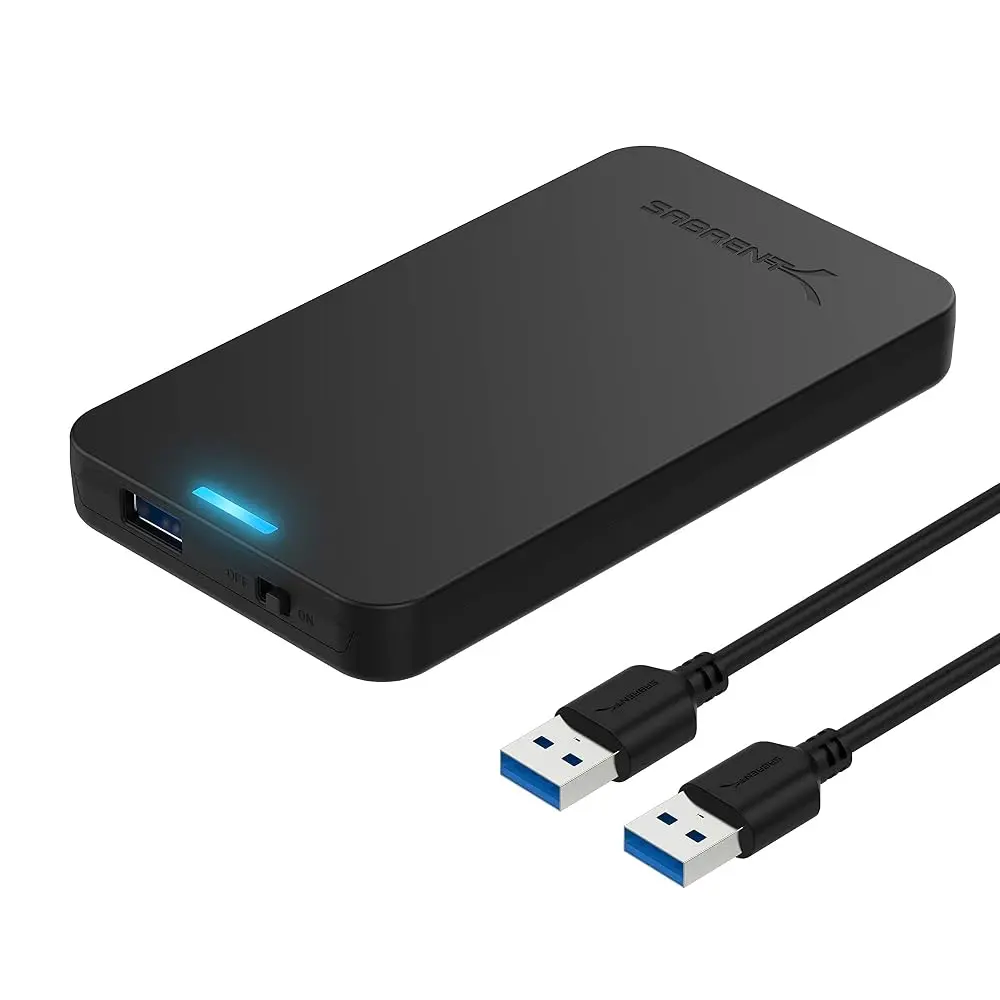 Sabrent 2.5 Inch SATA to USB 3.0 External Hard Drive Enclosure for SSD with UASP SATA III Support