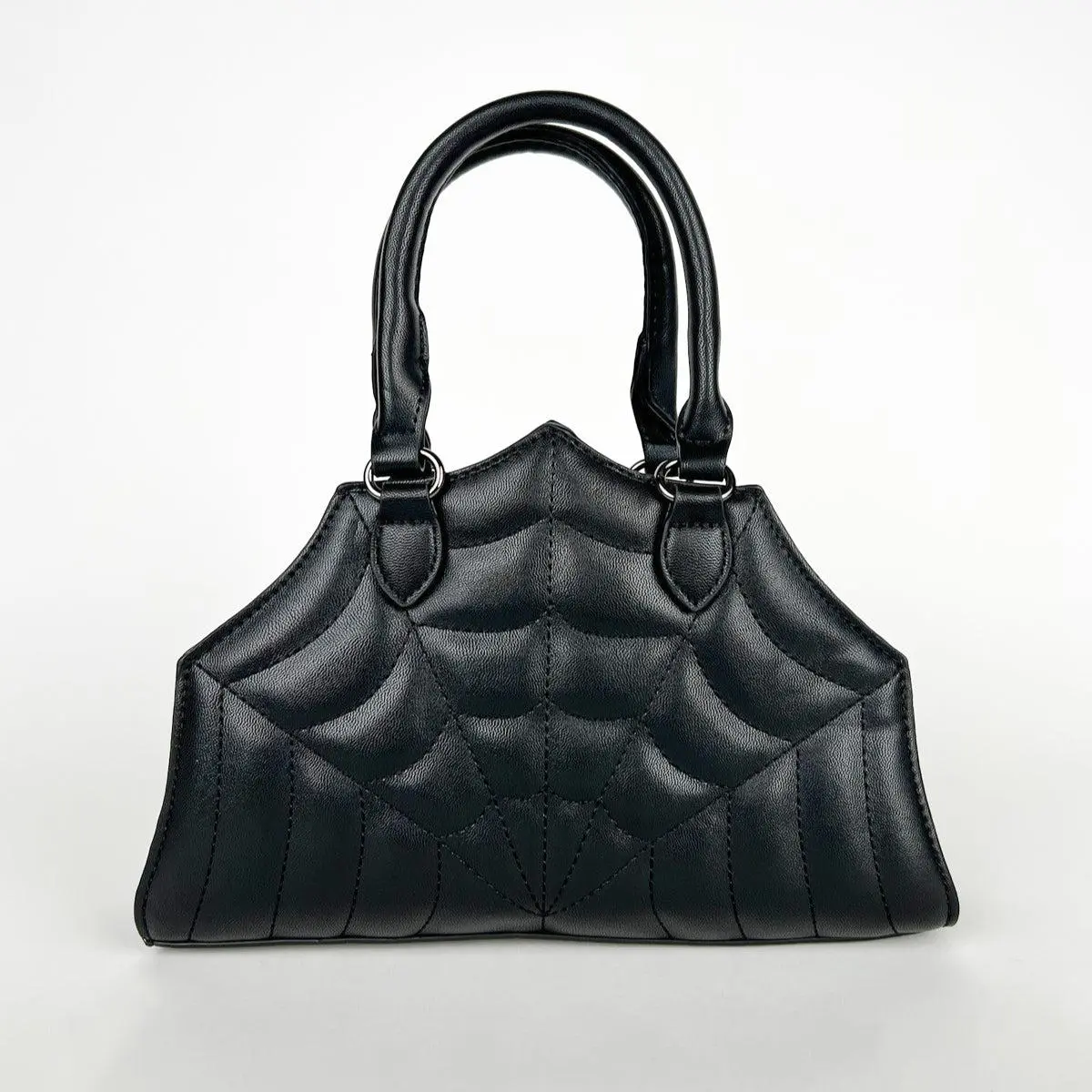 Quilted Spiderweb Retro Convertible Handbag