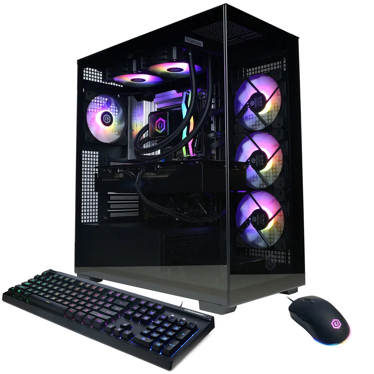 CyberPowerPC Gamer Supreme Liquid Cooled Gaming Desktop Computer, Intel Core Ultra 7 265KF 3.9GHz, 32GB RAM, 2TB SSD, NVIDIA GeForce RTX 5080 16GB, Windows 11 Home, Black