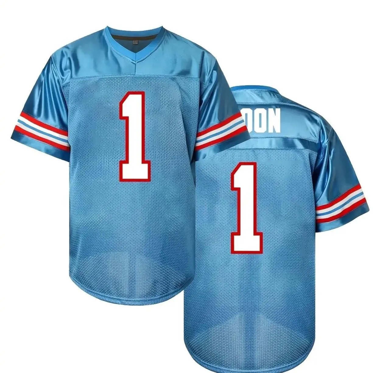 Men's #1 Moon Blue football Jersey - Breathable, AOP Sportswear for Training & Competition,travel essentials,camping essentials VTM