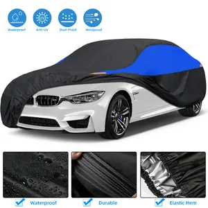 Universal Full Car Cover for Sedan & SUV, All-Weather Protection Against Snow Rain Sun UV Dust, Outdoor Car Cover with Reflective Strip fathersdaygift