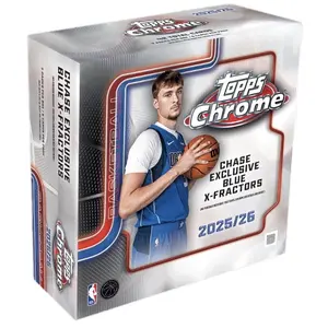 2025-26 Topps Chrome Basketball Mega Box - Collectible NBA Sports Trading Cards