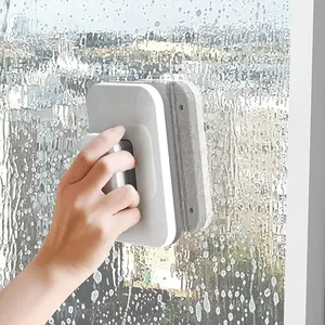 Window Cleaner, Adjustable Magnetic Double Side Window Glass Wiper Glider Washing Brush Equipment Home Use Cleaning Brush