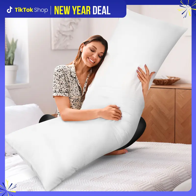 Utopia Bedding Full Body Pillow for Adults - Soft & Durable Long Pillow for Side Sleepers