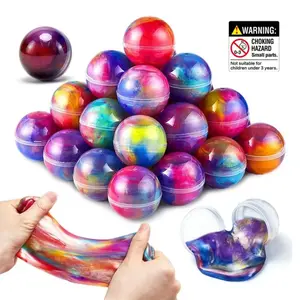 Uinle Baby Slime Party Favors, Stretchy Non-Sticky Galaxy Slime Balls, Squishy Covered Slime, Stress Relief Safe Toy, Classroom Rewards, Best Kids Birthday Gift, Squishy Fidget Ball