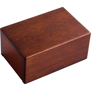Cremation Urns for Ashes, Pet Memorial Funeral Urns Box,Wooden Decorative Urn for Dog Cat,Cremation Keepsake Burial Ash Box - S (6 x 4 x 2.75'')