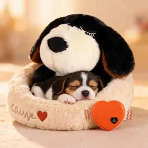 Say Goodbye to Puppy Whining!Calming Heartbeat Plush Toy for Stress-Free Nights dog surprise gift dogstoys