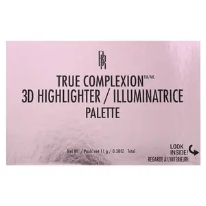 Black Radiance True Complexion, 3D Highlighter Palette, 8035 Luminosity, 0.38 oz (11 g)