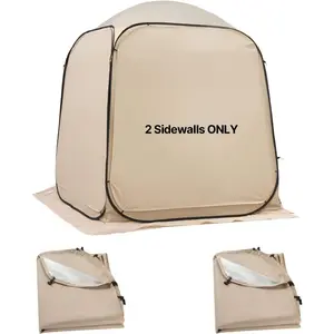 VEVOR 12x6ft 2 - in - 1 Pop - Up Screen House Tent, Dual Room Screen Gazebo, Portable Screened Canopy with Carry Bag, Netting Sides Ground Stakes for Garden, Patio, Backyard Outdoor Activities, BeigeHoliday giftsVEVOR Super Brand Day