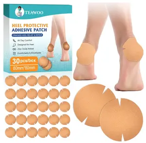 30PCS Patented Cracked Heel Treatment Patches, Cracked Heel Repair Bandage (80mm x 80mm)