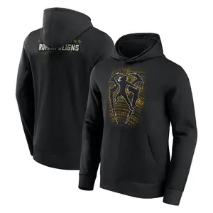 Men’s Roman Reigns Tribal Logo Graphic Hoodie - Black Casual Wrestling Fan Apparel, Tribal Chief Streetwear Sweatshirt, Bold Samoan Design, Gift for WWE Enthusiasts