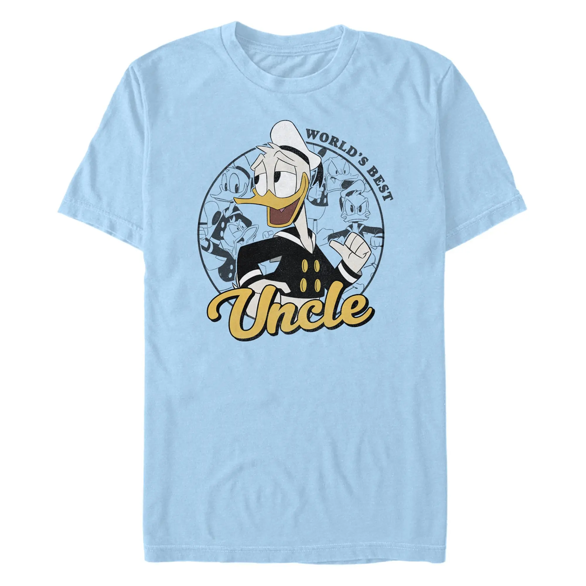 Men's DuckTales Donald World's Best Uncle T-Shirt, Stylish, Shortsleeve