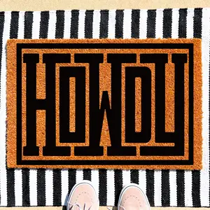 Howdy Doormat, Western Door Mat, Housewarming Gift, Welcome Mat, Texas Doormat, Cowboy Doormat, Farmhouse Decor, Boho Decor, Front Porch Mat