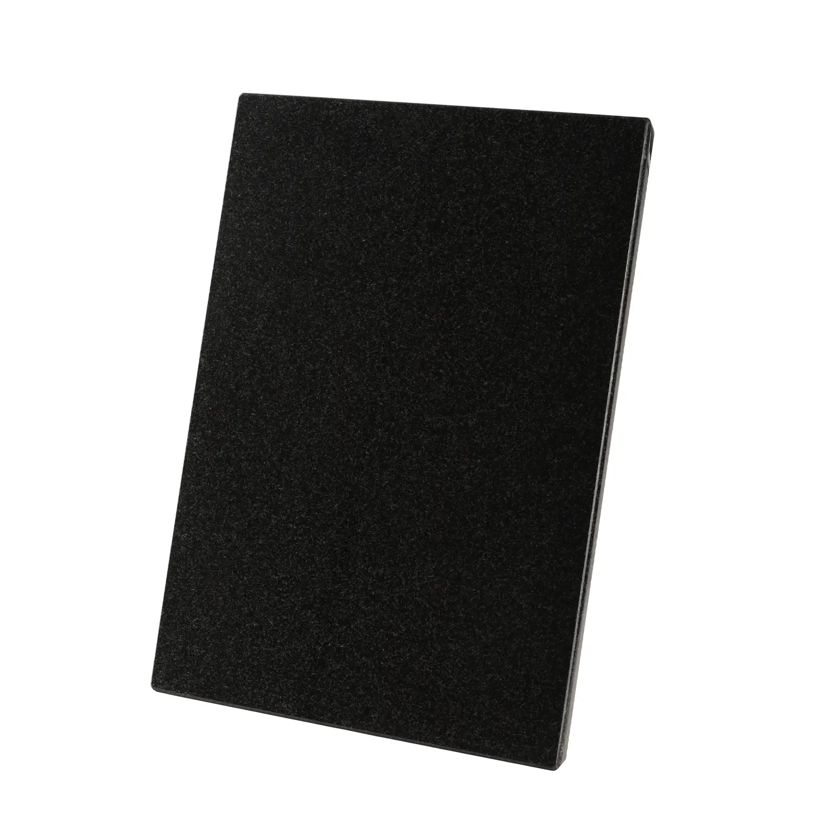 Koville Natural Granite Cutting Board For Kitchen,Granite Slab Pastry Board With Non-Slip Feet For Baking, Cheese, Charcuterie, Chocolate 16* 12 Inch(Zimbabwe Black)