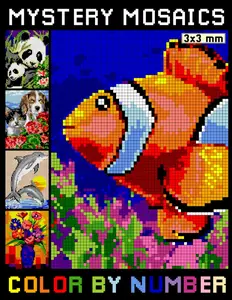 Mystery Mosaics Color By Number: Color Quest Extreme Challenges with Hidden Pictures for Stress Relief, Easy Fun Pixel Art Coloring Book for Teens and Adults