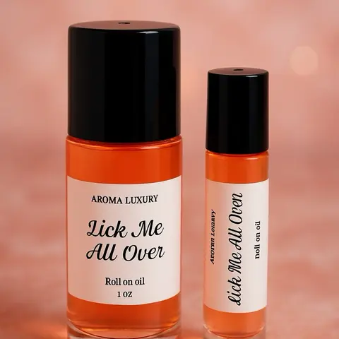 Lick me All over Roll On Fragrance Oils -  10 ML Perfume Scented Choose your size between 10 ML and 1 OZ
