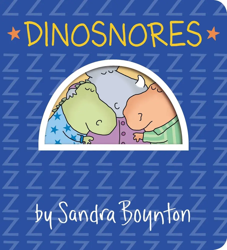 Used Board Book - Dinosnores by Sandra Boynton (English) - Bedtime Stories for Kids with Dinosaurs, Snoring Themes, Very Good Condition for School & Educational Supplies